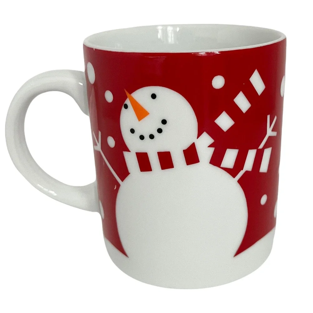 Crate and Barrel Holiday Snowman Tea and Coffee Mug